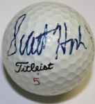 Scott Hoch Signed Tour Balata Titleist 5