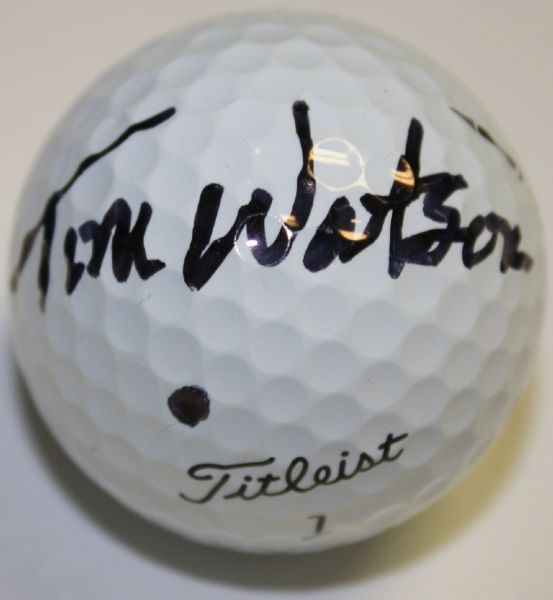 Hall of Fame Tom Watson Signed Golf Ball - 2x Masters Champ - 5x British Champ - US Open Champ - JSA