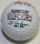 Al Geiberger Mr 59 Signed Personal (Record Setting Scorecard On Ball) Golf Ball