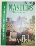 1964 April in Augusta Masters Week Magazine - Autographed by 6