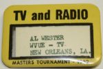 1962 Masters Tv and Radio Badge - Arnold Palmers 3rd Masters Win