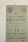 1972 US Open Ticket - NRMT-MT Condition - Jack Nicklaus Win @ Pebble Beach