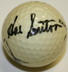 Ram Tour Golf Ball Signed by Tom Watson, Brad Faxon, Gil Morgan, and Hal Sutton