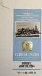 2004 US Open Sunday Ticket Signed by Champion Retief Goosen