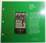 Gary Player Grand Slam Ventures Album Page w/Signed Gold Foil 1967 Player Card