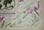 1996 Gene Sarazen World Open Flag Singed by ENTIRE FIELD Including Payne Stewart, Jack Nicklaus, etc. - JSA