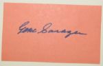 Gene Sarazen Signed 3x5 Index Card