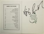Vijay Singh Signed Masters Scorecard