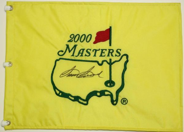 Sam Snead Signed 2000 Masters Flag-Clean Autograph-JSA Certified