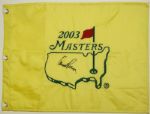Arnold Palmer Signed 2003 Masters Flag