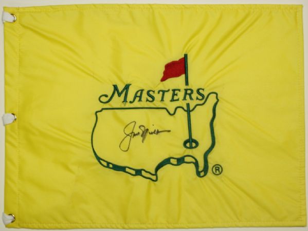 Jack Nicklaus Signed Undated Masters Flag