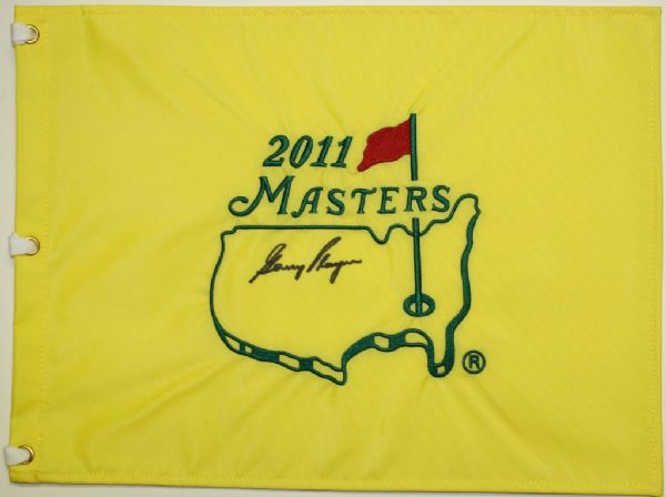 Gary Player Signed 2011 Masters Flag