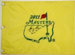 Gary Player Signed 2011 Masters Flag with Winning Years Inscription