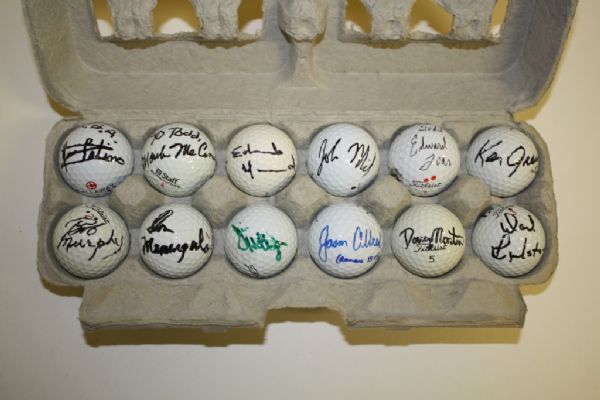 Lot of 12 Signed Golf Balls #1