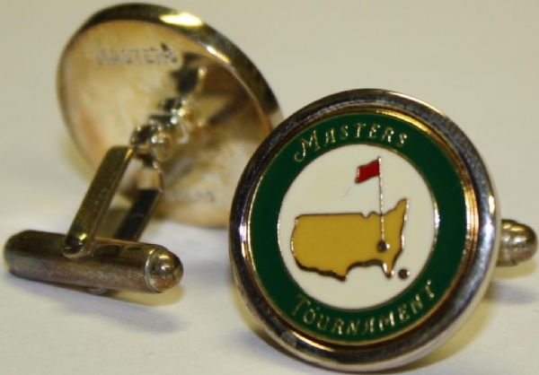 Set of Masters Cufflinks - Green/White - 925 Sterling