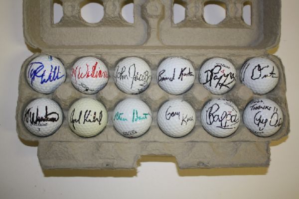 Lot of 12 Signed Golf Balls #7