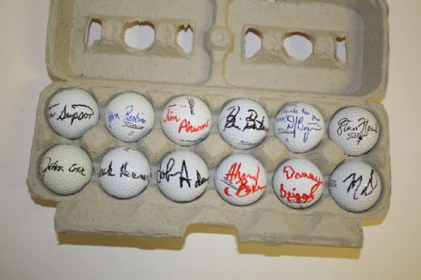 Lot of 12 Signed Golf Balls #8