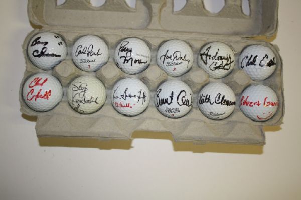 Lot of 12 Signed Golf Balls #9