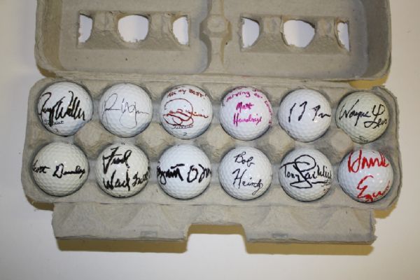 Lot of 12 Signed Golf Balls #10