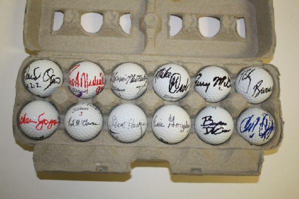 Lot of 12 Signed Golf Balls #11
