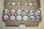 Lot of 12 Signed Golf Balls #11