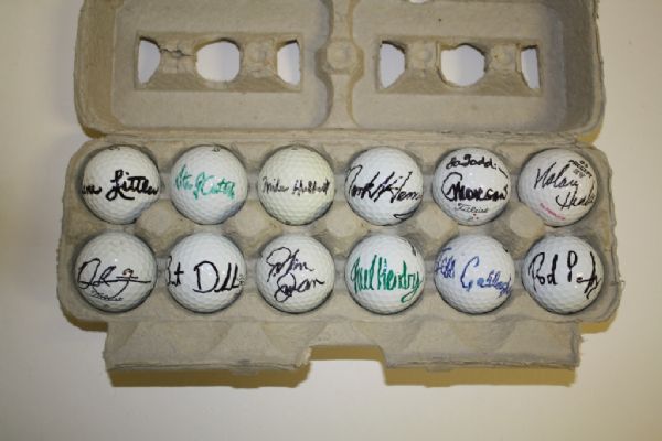 Lot of 12 Signed Golf Balls #12