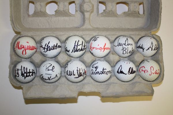 Lot of 12 Signed Golf Balls #13