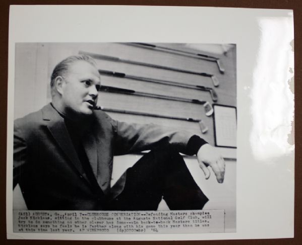 Lot of 5 Jack Nicklaus Wire Photos