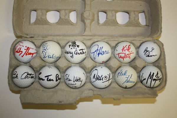 Lot of 12 Signed Golf Balls #14