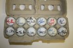 Lot of 12 Signed Golf Balls #14