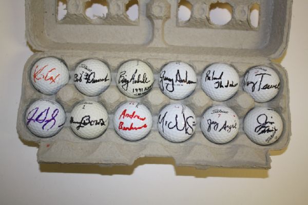 Lot of 12 Signed Golf Balls #15