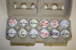 Lot of 12 Signed Golf Balls #17