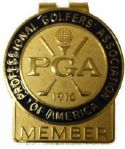 PGA Members Money Clip - Navy and Gold