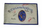 Champions Gate Flag w/Jack Nicklaus Autograph JSA COA
