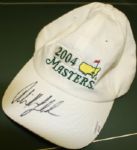 Phil Mickelson signed 2004 Masters Hat JSA COA
