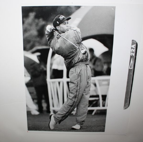 Tiger Woods Early Amateur Wire Photo