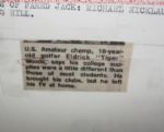 Tiger Woods Early Amateur Wire Photo