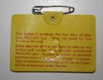 1975 Masters Tournament Badge- Jack Nicklaus' 5th Masters, 13th Major