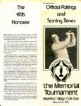 1976 Inaugural Memorial Tournament Pairing Sheet Honoring Bobby Jones - 1st Honoree