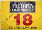 Lot of (5) Sam Snead Signed 2000 British Open Flags - St. Andrews