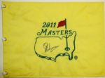 Lot of 3 Charl Schwartzel Signed 2011 Masters Embroidered Pin Flags