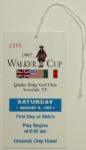 Lot of Unique 1997 Walker Cup Memorabilia