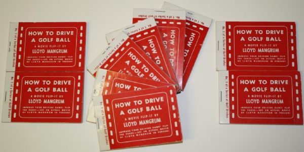 Lot of 10 - How To Drive A Golf Ball - A Movie Flip-It by Lloyd Mangrum