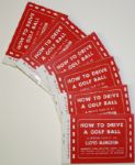 Lot of 6 - How To Drive A Golf Ball Movie Flip-It Books by Lloyd Mangrum