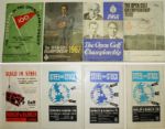 Lot of 17 Autographed British Open Programs 1960-2004