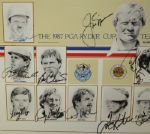 1987 Ryder Cup Official Poster Signed by Team and Captain Jack Nicklaus- Framed JSA COA