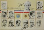 1987 Ryder Cup Official Poster Signed by Team and Captain Jack Nicklaus- Framed JSA COA