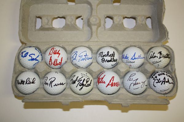 Lot of 12 Signed Golf Balls #18