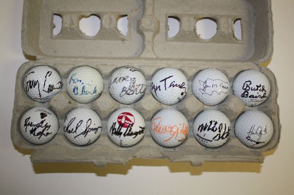 Lot of 12 Signed Golf Balls #19