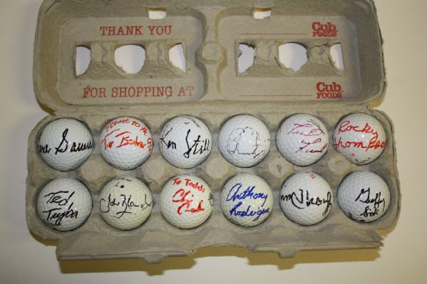 Lot of 12 Signed Golf Balls #21